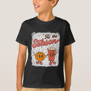 Tis The Season Pumpkin  Spice Fall Autumn Hallowee T-Shirt