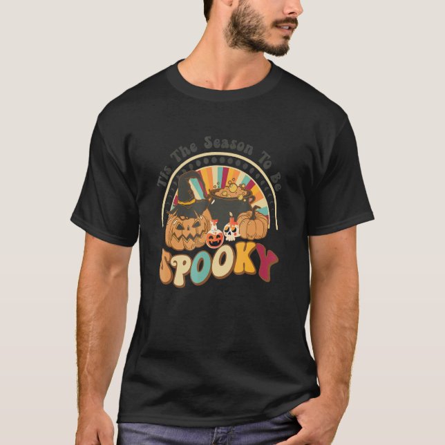 Tis The Season Pumpkin Spice  Fall Vibes Autumn Re T-Shirt (Front)