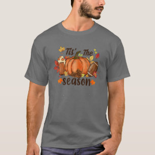 Tis The Season Pumpkin Spice Fall Vibes Game Day F T-Shirt