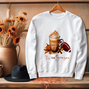 Tis the Season Pumpkin Spice Football Fall Autumn Sweatshirt