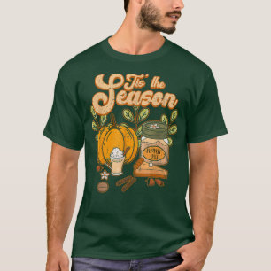 Tis The Season Pumpkin Spice Funny Fall Vibes Autu T-Shirt