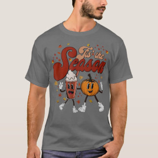 Tis The Season Pumpkin Spice Funny Fall Vibes Autu T-Shirt