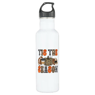 Tis The Season Pumpkin Thanksgiving Football Funny 710 Ml Water Bottle