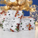 Tis the Season Quote Christmas Lights Mistletoe Wrapping Paper<br><div class="desc">Tis the Season to Sparkle Fancy Scripts Quote Christmas Lights Mistletoe White Wrapping Paper.</div>