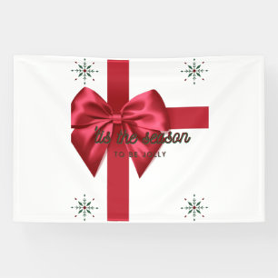 Tis The Season Red 4x6 Vinyl Banner