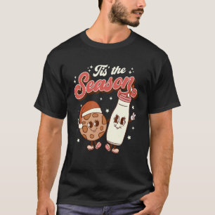 Tis The Season Retro Christmas 70s 80s Vintage Gro T-Shirt