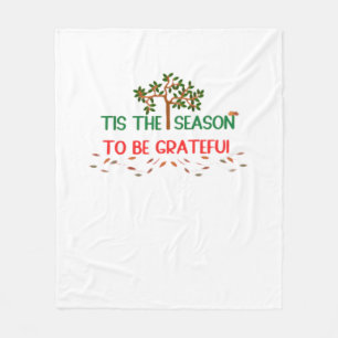 Tis The Season Retro Classic Fleece Blanket