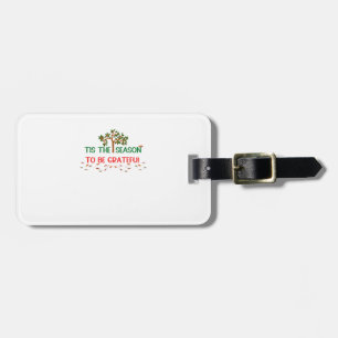 Tis The Season Retro Classic Luggage Tag