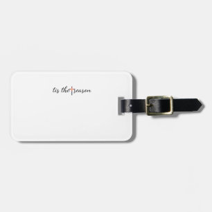 Tis The Season Retro Classic Luggage Tag