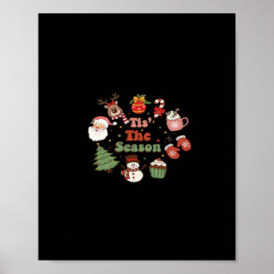 Tis The Season Retro Classic Poster
