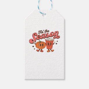 Tis The Season Retro Halloween Fall Party Vintage  Gift Tags