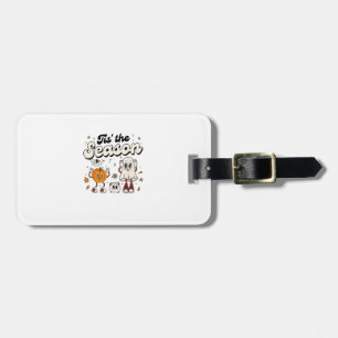 Tis The Season Retro Halloween Party Funny Boo Pum Luggage Tag