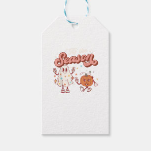 Tis The Season Retro Halloween Party Funny Graphic Gift Tags