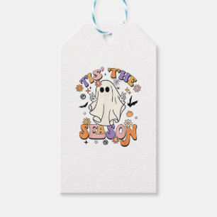 Tis The Season Retro Halloween Party Funny Minimal Gift Tags