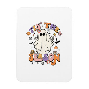 Tis The Season Retro Halloween Party Funny Minimal Magnet