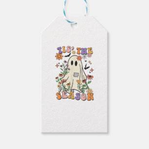 Tis The Season Retro Halloween Party Funny Trendy Gift Tags
