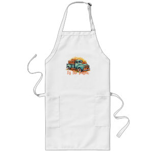 'Tis The Season – Rustic Truck with Pumpkins Long Apron