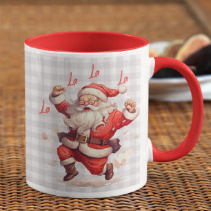 'Tis The Season Santa Christmas Personalised Name Mug