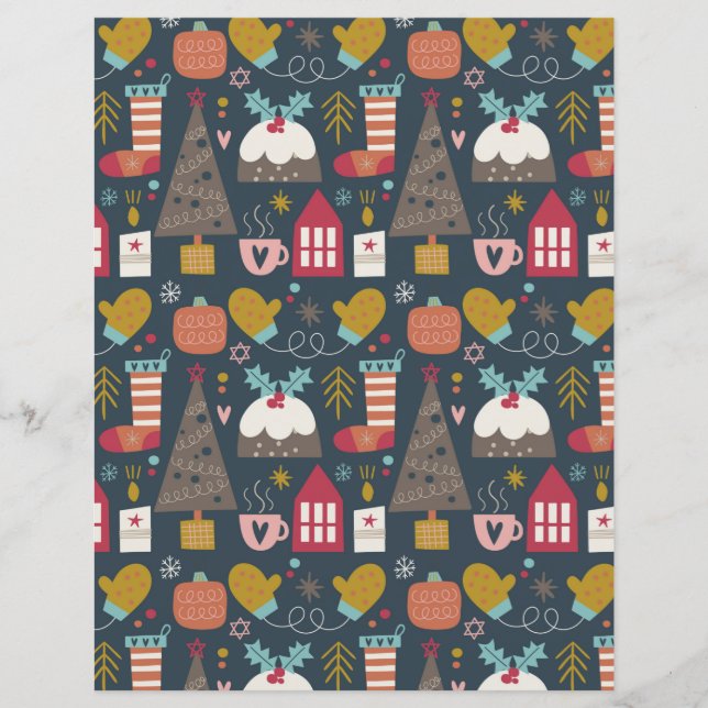 Tis The Season Scrapbook Paper (Front)