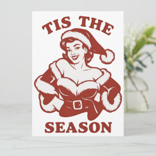Tis The Season Snarky Christmas Sarcastic Funny  Holiday Card