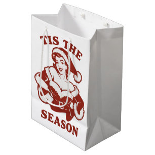 Tis The Season Snarky Christmas Sarcastic Funny  Medium Gift Bag