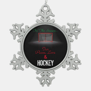 TIS' THE SEASON SNOWFLAKE PEWTER CHRISTMAS ORNAMENT