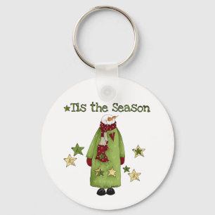 Tis the Season Snowman T-shirts and Gifts Key Ring