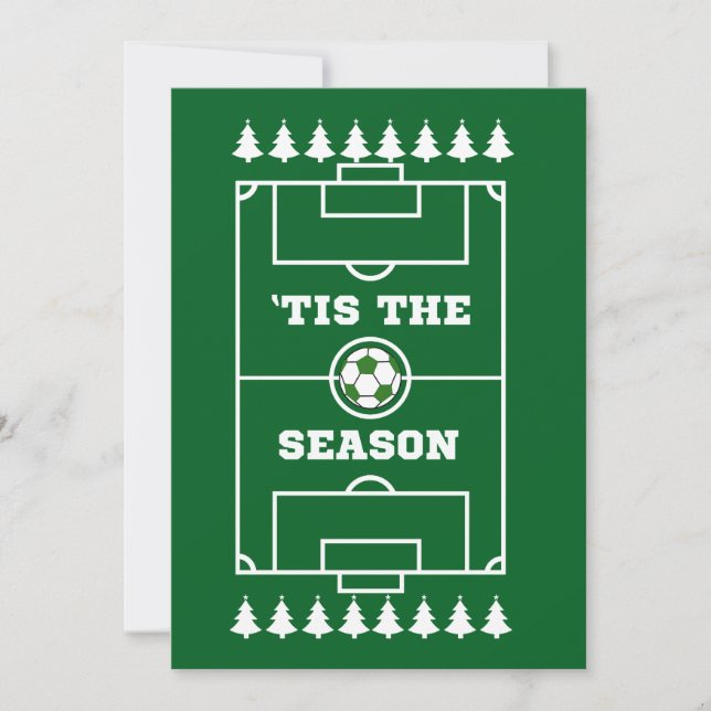 TIS THE SEASON SOCCER FOOTBALL CARD (Front)