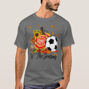 Tis The Season Soccer Shirt Orange Tie Dye Pumpkin