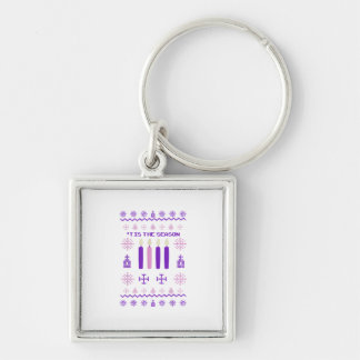 Tis The Season Sweater Christmas Xmas Catholic Key Ring