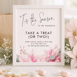 Tis the season Take Treat Favor Sign Bridal Shower