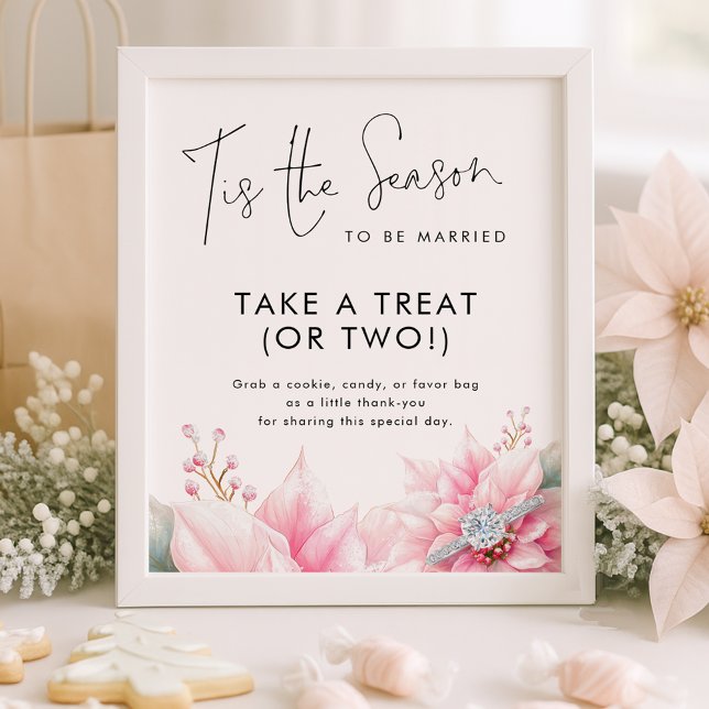 Tis the season Take Treat Favour Sign Bridal Showe (Creator Uploaded)
