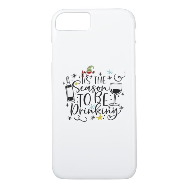 Tis The Season To Be Drinking Case-Mate iPhone Case (Back)