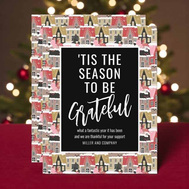 'Tis The Season To Be Grateful Corporate Christmas Card (Creator Uploaded)