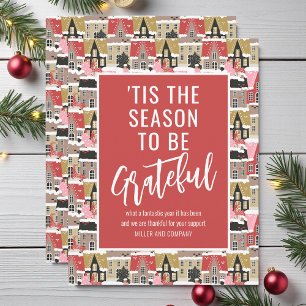 'Tis The Season To Be Grateful Corporate Christmas Card