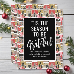 'Tis The Season To Be Grateful Corporate Christmas Card
