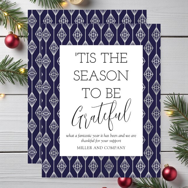 'Tis The Season To Be Grateful Corporate Holiday Card (Creator Uploaded)