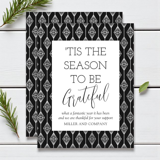 'Tis The Season To Be Grateful Corporate Holiday Card (Creator Uploaded)