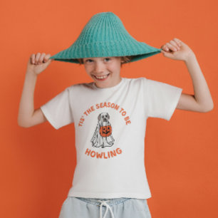 Tis' The Season To Be Howling Halloween Dog T-Shirt