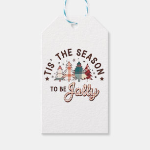  Tis the Season to Be Jolly Christmas Santa Xmas  Gift Tags