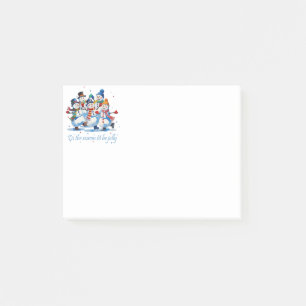 Tis the Season to be Jolly Dancing Jolly Snowmen Post-it Notes