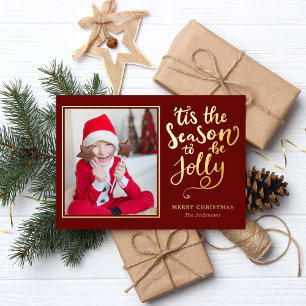 Tis The Season To Be Jolly Editable Colour Photo