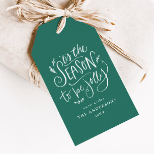 'Tis The Season to be Jolly Green Holiday Gift Tags