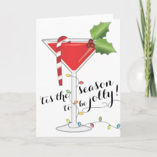 'Tis the Season to Be Jolly Holiday Cocktail Card