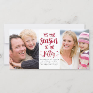 'tis the Season to Be Jolly Photo Collage Holiday