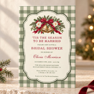'Tis the Season to be Married Bridal Shower Invitation
