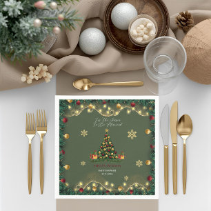 Tis the Season to be Married Bridal Shower  Napkin