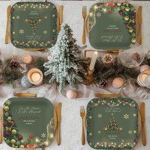 Tis the Season to be Married Bridal Shower  Paper Paper Plate