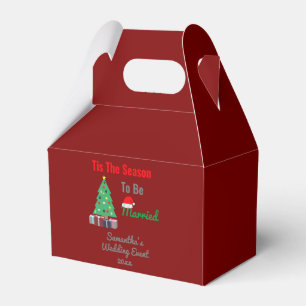 Tis The Season To Be Married Favour Box