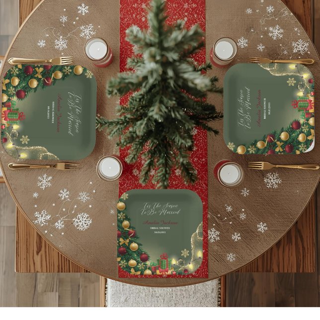 Tis the season to be married paper plates (Creator Uploaded)